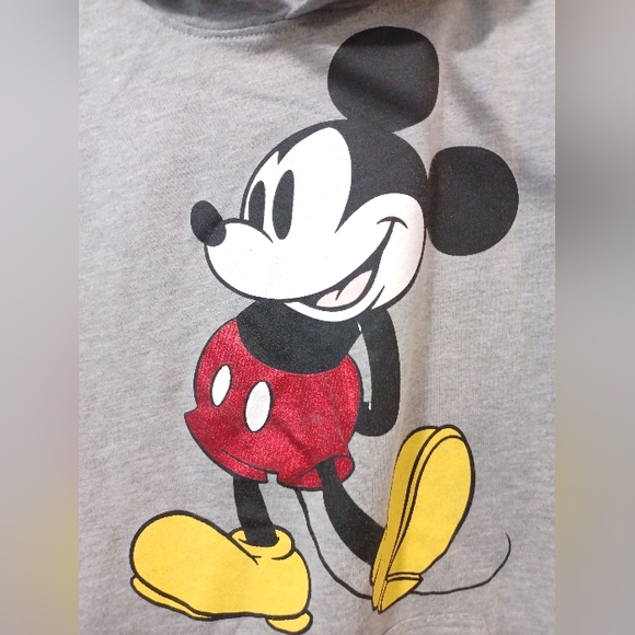 DISNEY Mickey Mouse drawstring kangaroo pocket pullover hoodie - Picture 4 of 9